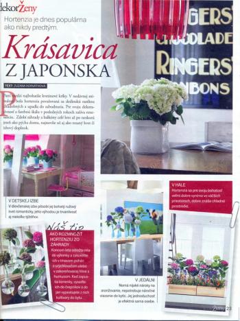 Kvetinová výzdoba hortenziami